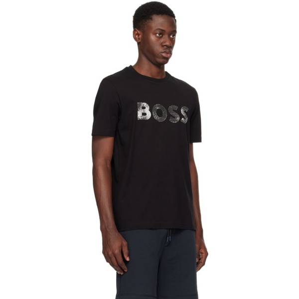  BOSS Black Crewneck T-Shirt 241085M213075
