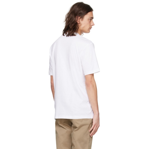  BOSS White Mesh Print T-Shirt 241085M213070