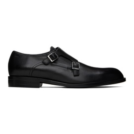 BOSS Black Leather Monkstraps 241085M243001