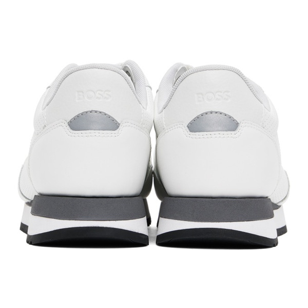  BOSS White Kai Runn Sneakers 241085M237071