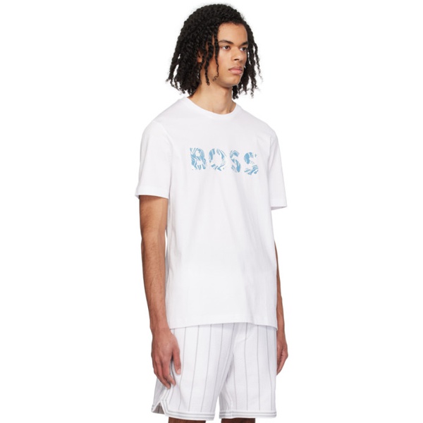  BOSS White Printed T-Shirt 241085M213074