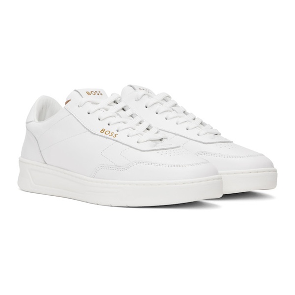  BOSS White Baltimore Sneakers 232085M237022