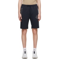 BOSS Navy Bonded Shorts 231085M190030