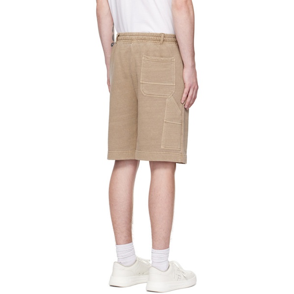  BOSS Beige Embroidered Shorts 231085M193017