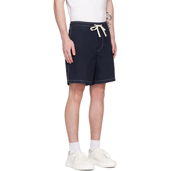  BOSS Navy Regular-Fit Shorts 231085M193033