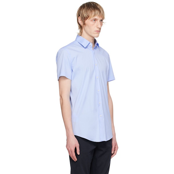  BOSS Blue Button Shirt 242085M192021