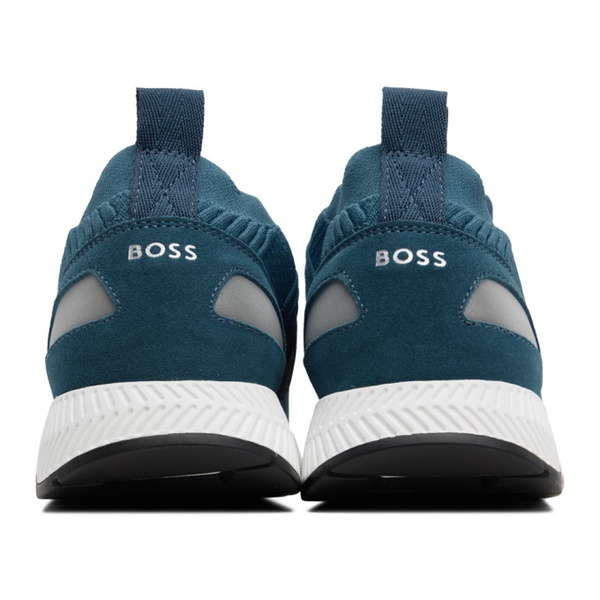  BOSS Blue Sock Sneakers 231085M237010