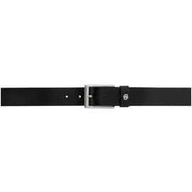 BOSS Black Leather Double B Monogram Keeper Belt 242085M131005