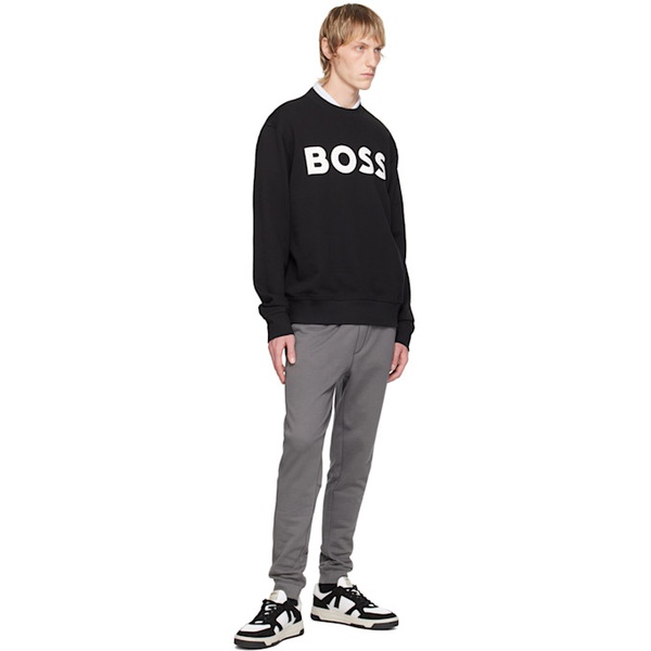 BOSS Black Bonded Sweatshirt 242085M204007