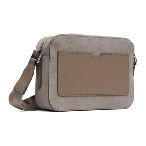  BOSS Taupe Suede Bag 242085M170005