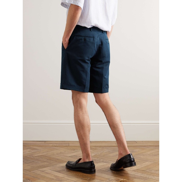  브리오니 BRIONI Lerici Straight-Leg Linen and Cotton-Blend Shorts 1647597322936059