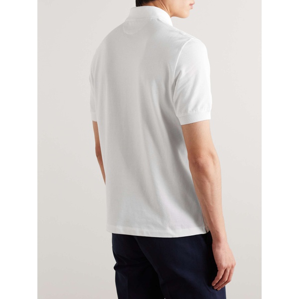  브루넬로 쿠치넬리 BRUNELLO CUCINELLI Slim-Fit Cotton-Pique Polo Shirt 1647597328856196