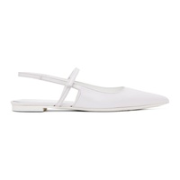 바이 파 BY FAR SSENSE Exclusive White Jess Ballerina Flats 231289F118005