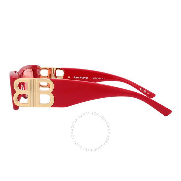 발렌시아가 발렌시아가 Balenciaga Red Rectangular Ladies Sunglasses BB0096S 003 51