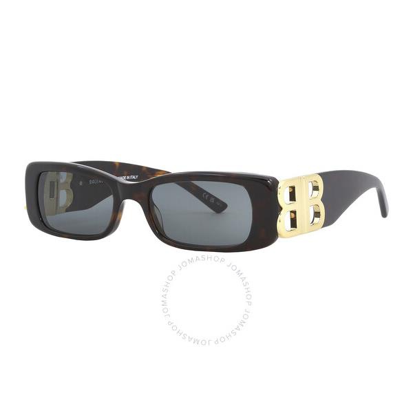 발렌시아가 발렌시아가 Balenciaga Grey Rectangular Ladies Sunglasses BB0096S 002 51