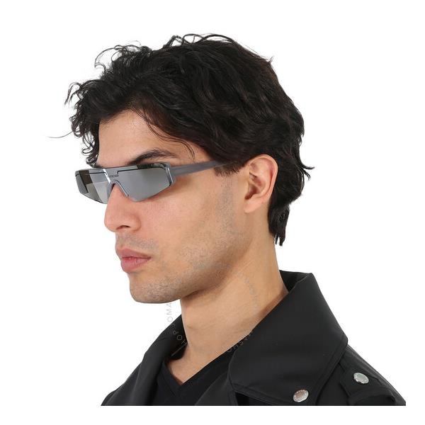발렌시아가 발렌시아가 Balenciaga Silver Shield Unisex Sunglasses BB0003S 011 99