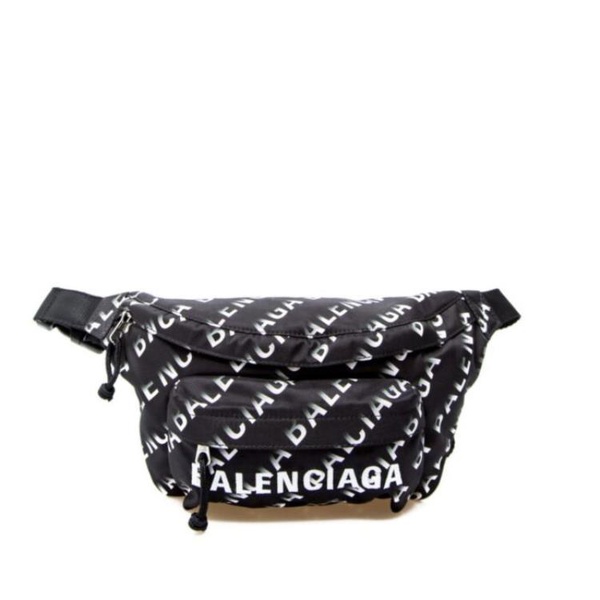 발렌시아가 발렌시아가 Balenciaga Black/White Belt Bag 533009 H857X 1090