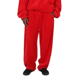 발렌시아가 Balenciaga MEN'S Tango Red Tracksuit Pants, Brand Size 46 (US Size 30) 659094 TKQ12 6131