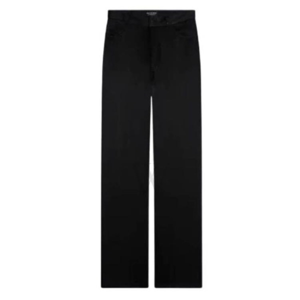 발렌시아가 발렌시아가 Balenciaga MEN'S Black 5-Pocket Fluid Tailored Trousers 675404 TJO39 1000