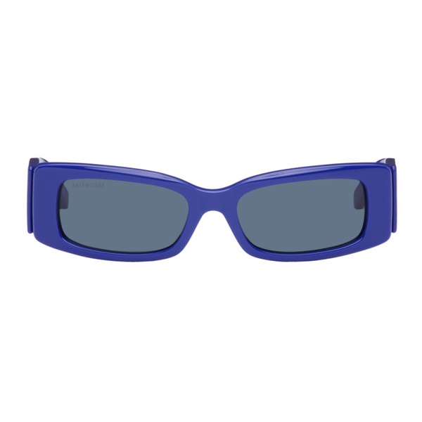 발렌시아가 발렌시아가 Balenciaga Blue Rectangular Sunglasses 241342M134091