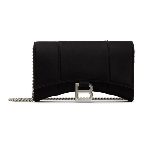 발렌시아가 발렌시아가 Balenciaga Black Hourglass Wallet On Chain Bag 241342F048007