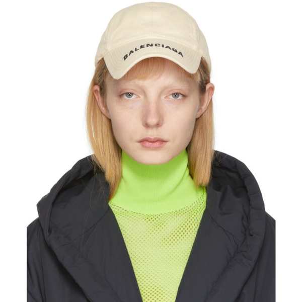 발렌시아가 발렌시아가 Balenciaga 오프화이트 Off-White Logo Visor Cap 221342F016001