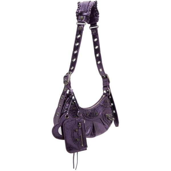 발렌시아가 발렌시아가 Balenciaga Purple XS Le Cagole Bag 232342F048060