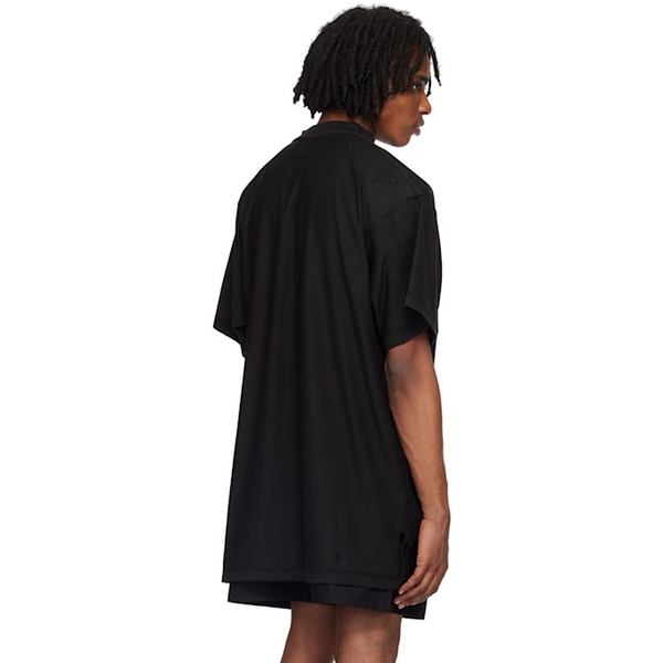발렌시아가 발렌시아가 Balenciaga Black Antwerpen Inside-Out T-Shirt 241342M213041