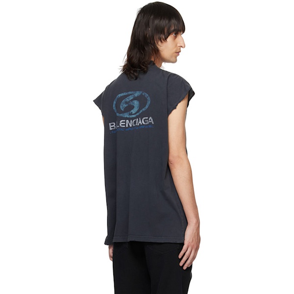 발렌시아가 발렌시아가 Balenciaga Black Surfer T-Shirt 241342M213012