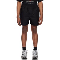 발렌시아가 Balenciaga Black Hybrid Boxer Shorts 241342M193006