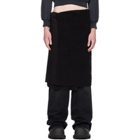발렌시아가 Balenciaga Black Towel Midi Skirt 241342M193002