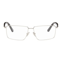 발렌시아가 Balenciaga Silver Rectangular Glasses 241342M133005
