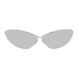 발렌시아가 Balenciaga Silver Razor Cat Sunglasses 242342M134057