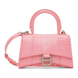 발렌시아가 Balenciaga Pink XS Hourglass Bag 231342F046027