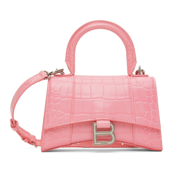 발렌시아가 발렌시아가 Balenciaga Pink XS Hourglass Bag 231342F046027