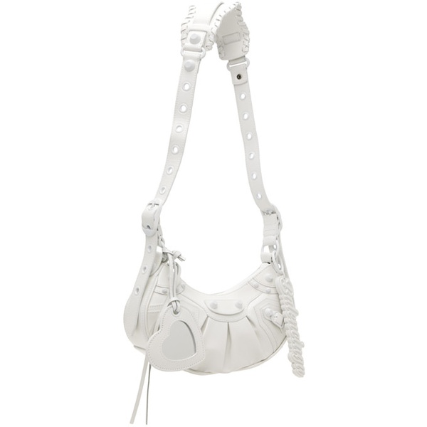 발렌시아가 발렌시아가 Balenciaga White Le Cagole XS Shoulder Bag 232342F048078