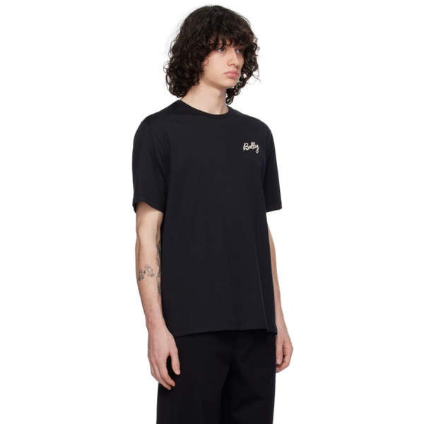  Bally Black Embroidered T-Shirt 241938M213004