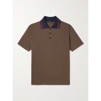 발망 BALMAIN Monogrammed Stretch-Cotton Polo Shirt 1647597323640578