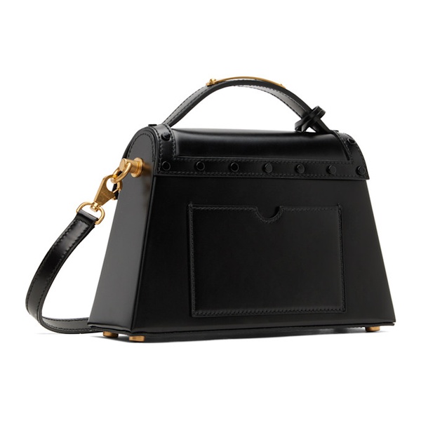 발망 발망 Balmain Black B-Buzz Dynasty Glazed Leather Bag 241251F048003