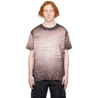 발망 Balmain Gray Zebra T-Shirt 231251M213034