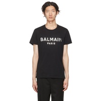 발망 Balmain Black Organic Cotton T-Shirt 222251M213007