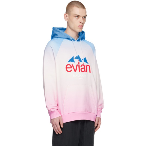 발망 발망 Balmain Pink Evian 에디트 Edition Hoodie 231251M202037