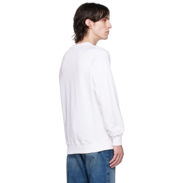 발망 발망 Balmain White Printed Sweatshirt 232251M204003