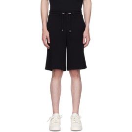 발망 Balmain Black Embroidered Shorts 232251M193002