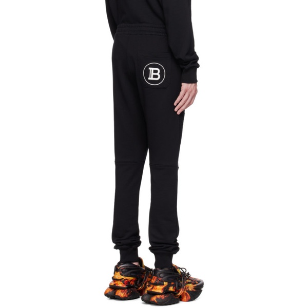 발망 발망 Balmain Black Paneled Sweatpants 232251M190007