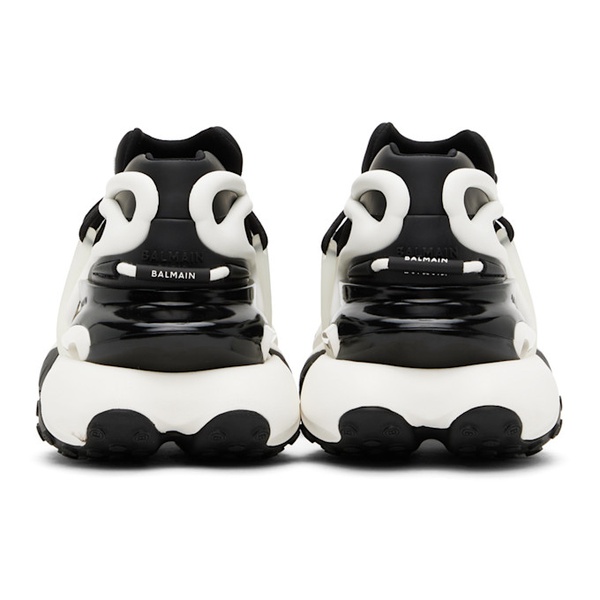 발망 발망 Balmain Black & White Unicorn Sneakers 232251M237010