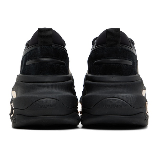 발망 발망 Balmain Black B-Bold Low-Top Sneakers 222251F128000