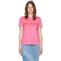 Pink 발망 Balmain Paris T-Shirt 242251F110009