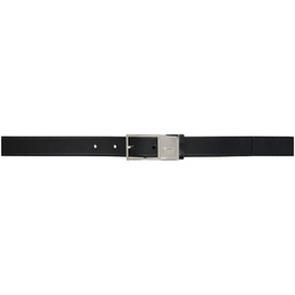 발망 Balmain Black Thin Signature Calfskin Belt 242251M131002