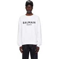 White 발망 Balmain Paris Printed Sweatshirt 242251M204004